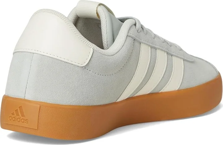 adidas VL Court 3.0 Women's Shoes Wonder Silver/Off-White/Gum : 8 B - Medium, Leather - Image 4