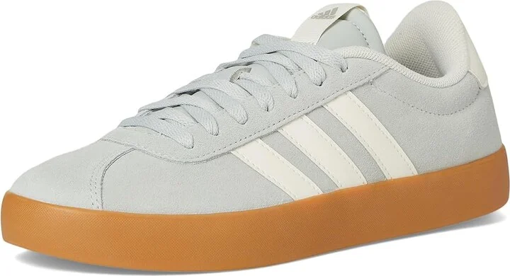 adidas VL Court 3.0 Women's Shoes Wonder Silver/Off-White/Gum : 8 B - Medium, Leather - Image 5
