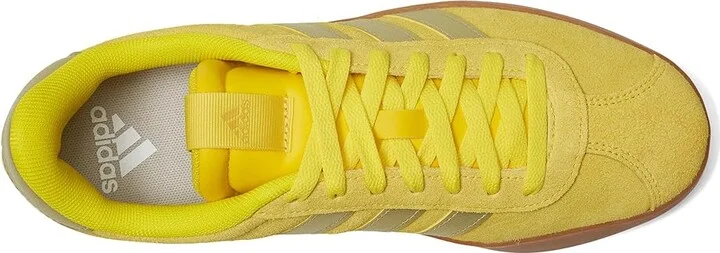 adidas VL Court 3.0 Women's Shoes Yellow/Gold Metallic/Utility Yellow : 6.5 B - Medium, Leather - Image 2