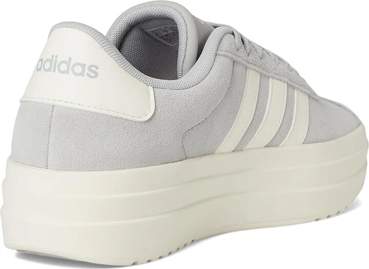 adidas VL Court Bold Women's Tennis Shoes Grey/Off White/White : 8 B - Medium - Image 4