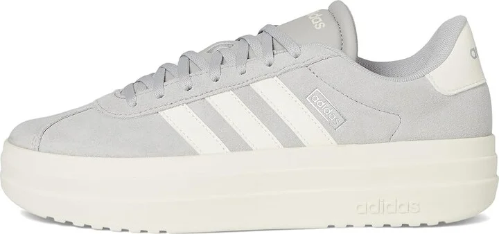 adidas VL Court Bold Women's Tennis Shoes Grey/Off White/White : 8 B - Medium - Image 6