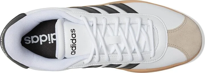 adidas VL Court Women's Shoes White/Black/Wonder Beige : 5 B - Medium, Leather - Image 2