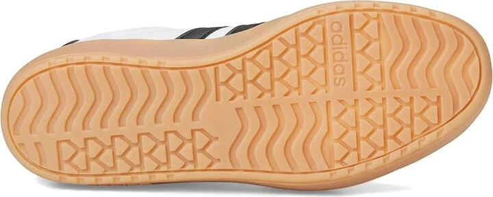 adidas VL Court Women's Shoes White/Black/Wonder Beige : 5 B - Medium, Leather - Image 3
