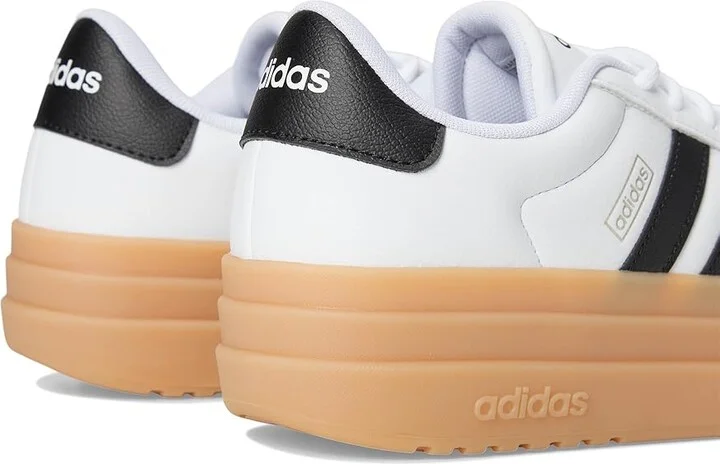 adidas VL Court Women's Shoes White/Black/Wonder Beige : 5 B - Medium, Leather - Image 7