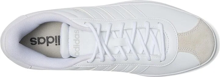 adidas VL Court Women's Shoes White/White/Crystal White : 11 B - Medium, Leather - Image 2