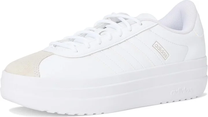 adidas VL Court Women's Shoes White/White/Crystal White : 11 B - Medium, Leather - Image 5