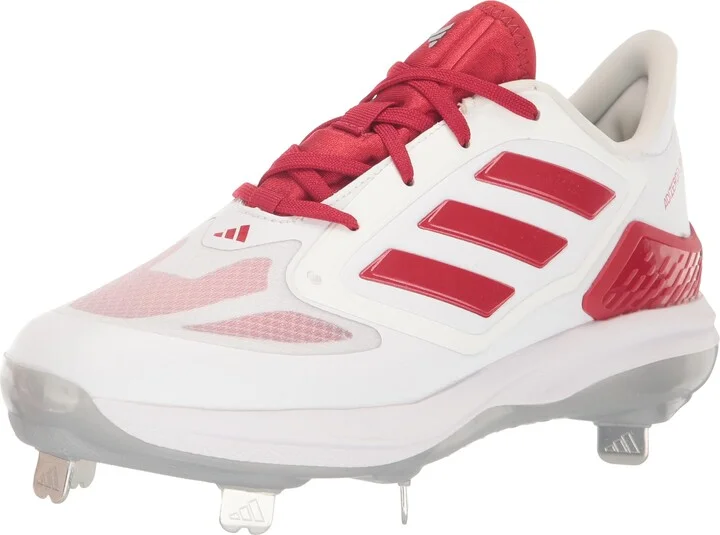 White/Team Power Red/Silver Metallic