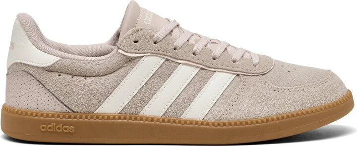Adidas Women's Breaknet Sleek Casual Sneakers from Finish Line - Putty Mauve, Cloud White - Image 2