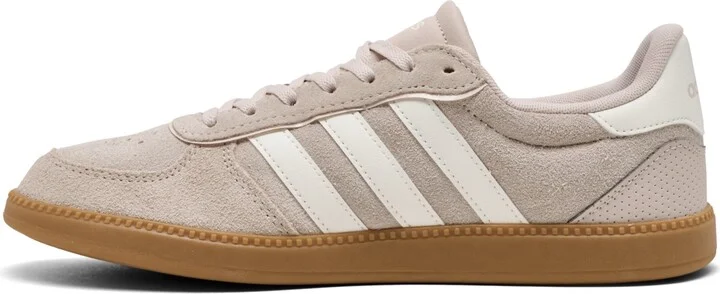 Adidas Women's Breaknet Sleek Casual Sneakers from Finish Line - Putty Mauve, Cloud White - Image 3