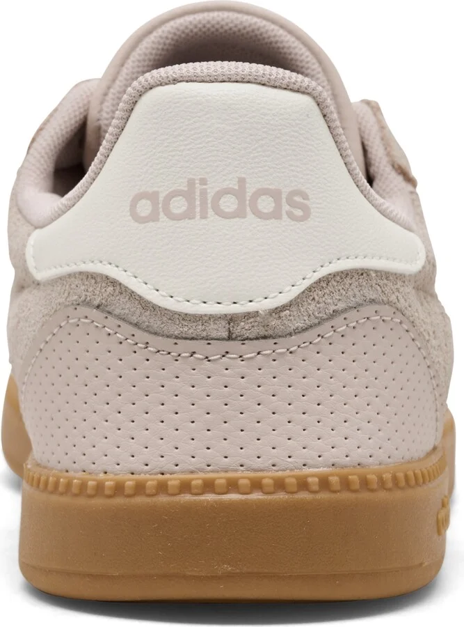 Adidas Women's Breaknet Sleek Casual Sneakers from Finish Line - Putty Mauve, Cloud White - Image 4