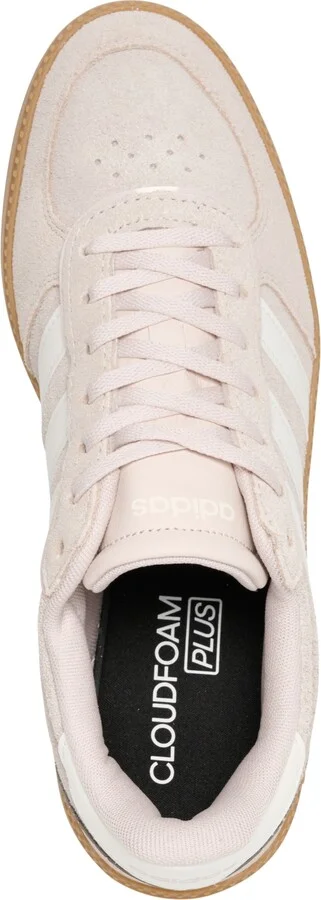 Adidas Women's Breaknet Sleek Casual Sneakers from Finish Line - Putty Mauve, Cloud White - Image 5