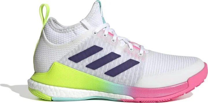 White/Team Collegiate Purple/Flash Aqua