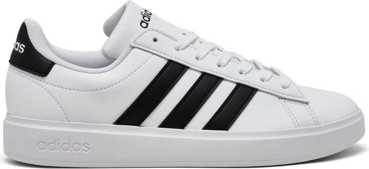 adidas Women's Grand Court Cloudfoam Lifestyle Court Comfort Casual Sneakers from Finish Line - White, Core Black - Image 2