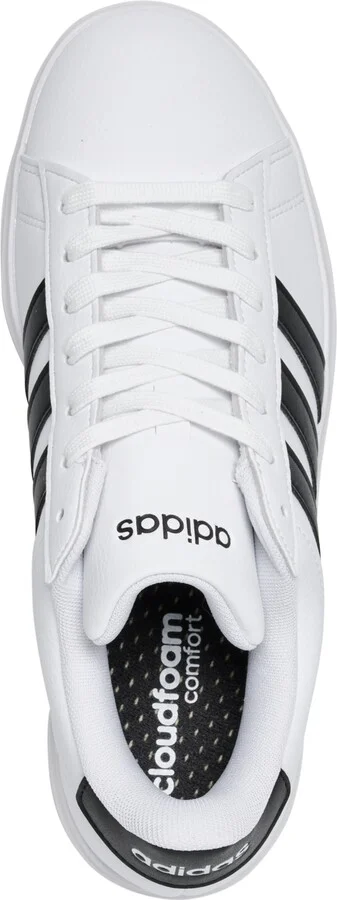 adidas Women's Grand Court Cloudfoam Lifestyle Court Comfort Casual Sneakers from Finish Line - White, Core Black - Image 5