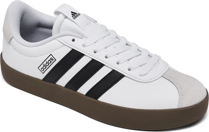 adidas Women's Vl Court 3.0 Casual Sneakers from Finish Line - White, Core Black, Gray