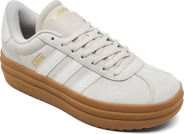 Adidas Women's Vl Court Bold Platform Casual Sneakers from Finish Line - Alumina, White