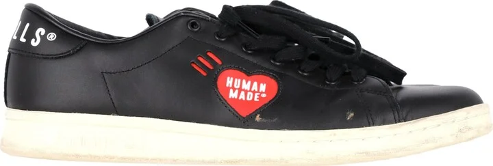 Adidas x Human Made Stan Smith Low Top Sneakers in Black Leather