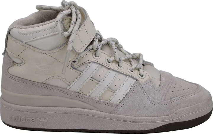 Adidas x Ivy Park Forum Mid 'Icy Park' Sneakers in Cream Leather
