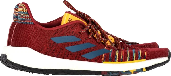 Adidas x Missoni Pulseboost HD Sneakers in Burgundy Knit Fabric