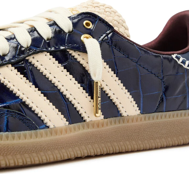 Adidas X Wales Bonner Samba Crocodile-effect Leather Sneakers - Image 4