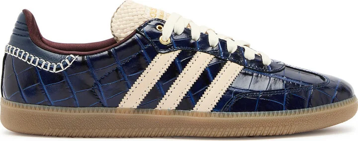 Adidas X Wales Bonner Samba Crocodile-effect Leather Sneakers