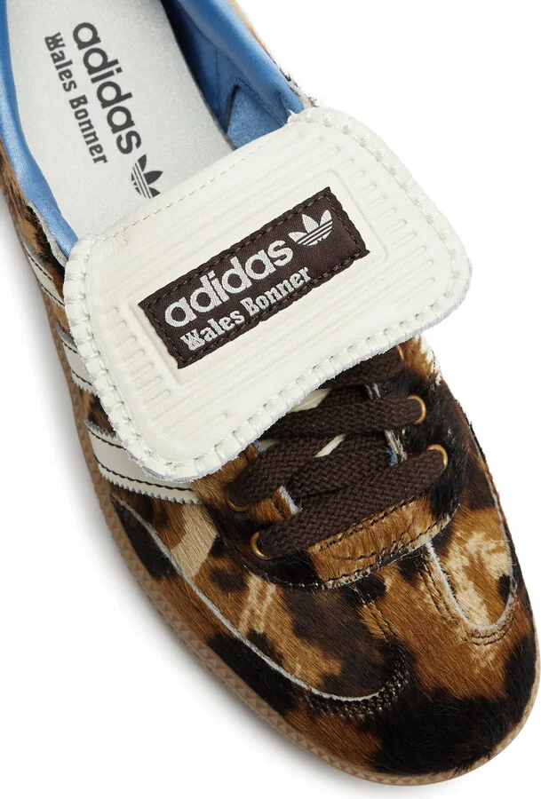 Adidas X Wales Bonner Samba Panelled Calf Hair Sneakers - Image 4