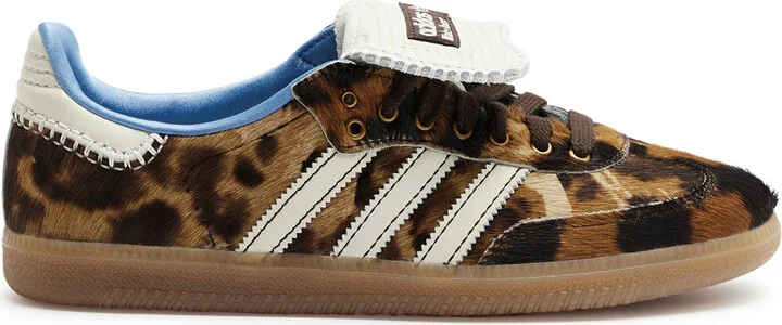 Adidas X Wales Bonner Samba Panelled Calf Hair Sneakers