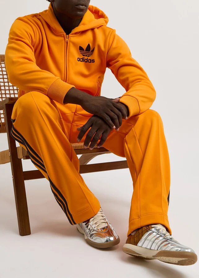 Adidas X Wales Bonner Samba Panelled Metallic Leather Sneakers - Image 5