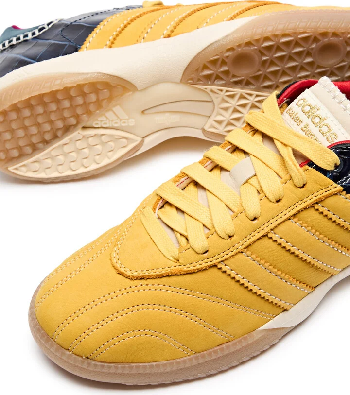 Adidas X Wales Bonner Samba Panelled Suede Sneakers - Image 3