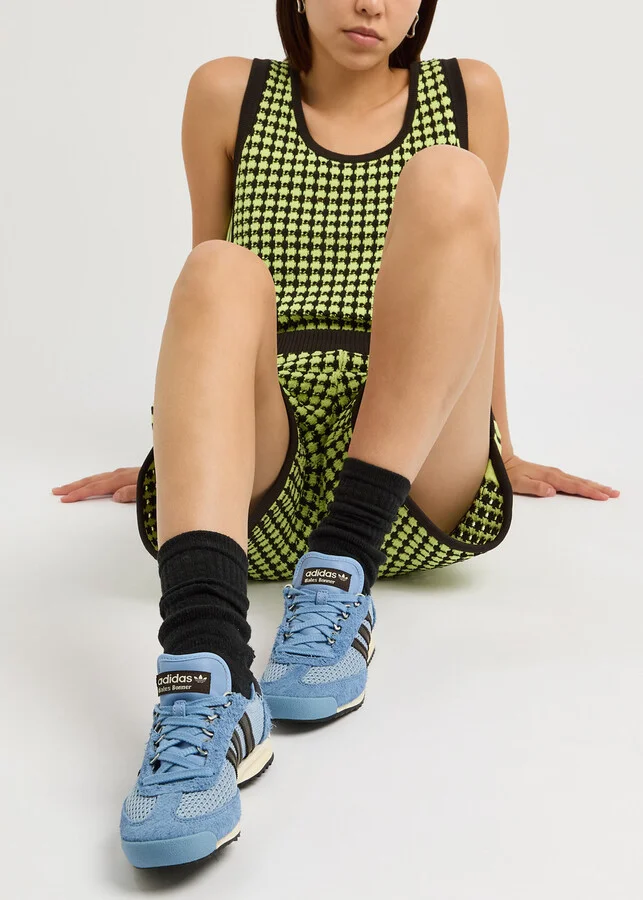 Adidas X Wales Bonner SL76 Mesh and Suede Sneakers - Image 5