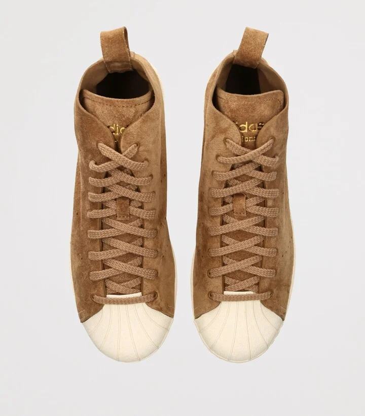 Adidas x Wales Bonner Suede Superstar Hi Sneakers - Image 4
