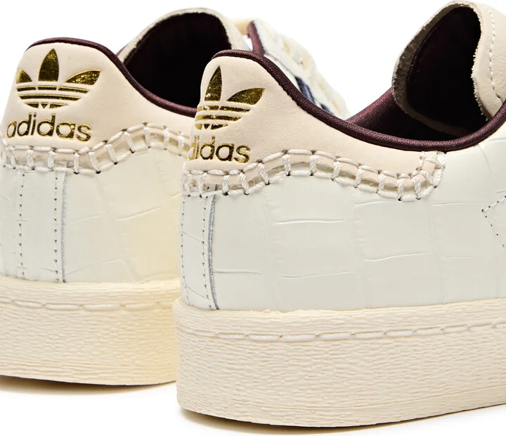Adidas X Wales Bonner Superstar Crocodile-effect Leather Sneakers - Image 4