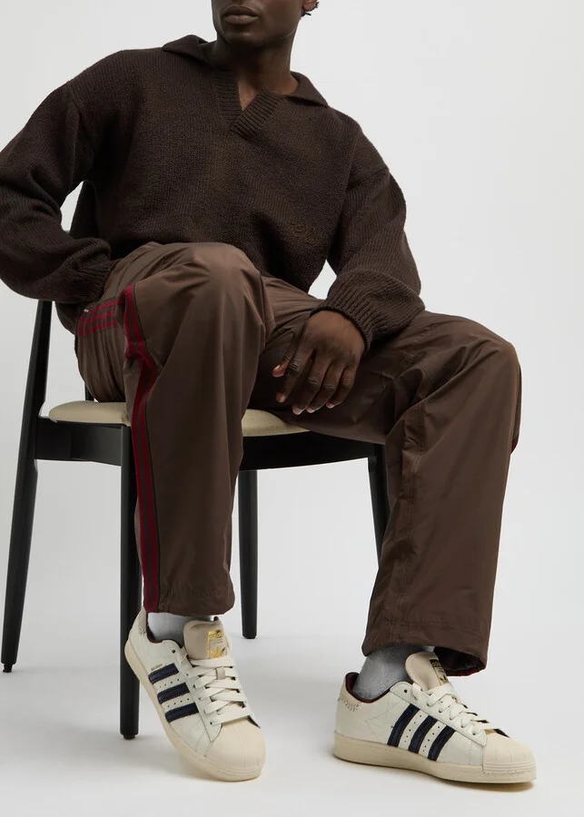 Adidas X Wales Bonner Superstar Crocodile-effect Leather Sneakers - Image 5