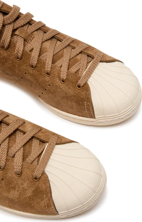 Adidas X Wales Bonner X Wales Bonner Superstar Brushed Suede Sneakers - Image 3