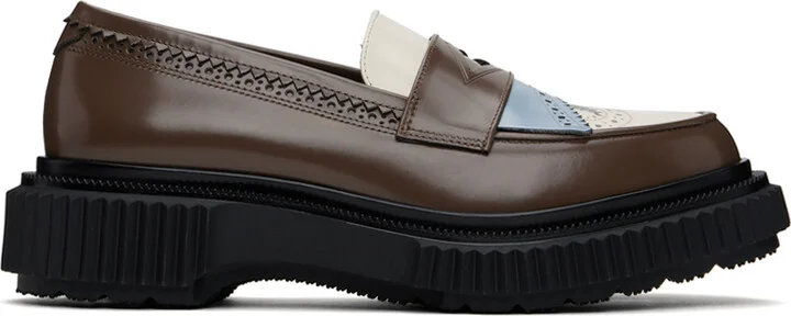 Adieu Brown & Off-White Type 203 Loafers