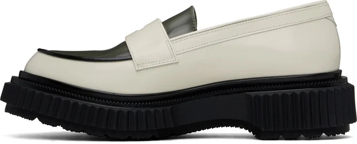 Adieu Off-White & Gray Type 182 Loafers - Image 3