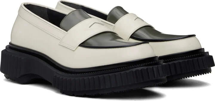 Adieu Off-White & Gray Type 182 Loafers - Image 4