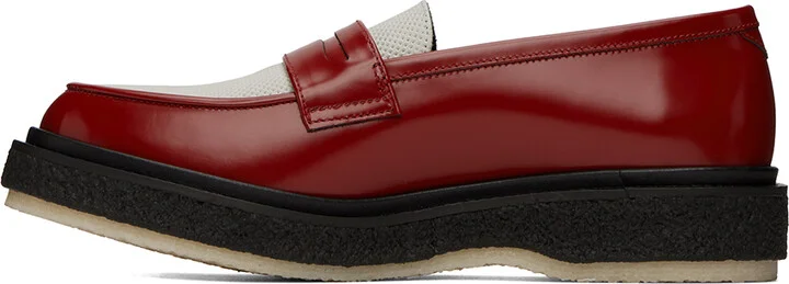 Adieu Red & White Type 5 Loafers - Image 3