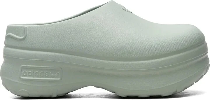adiFOM Stan Smith "Silver Green" mules