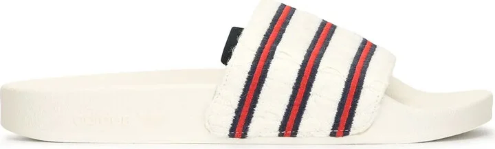 Adilette cable-knit slides