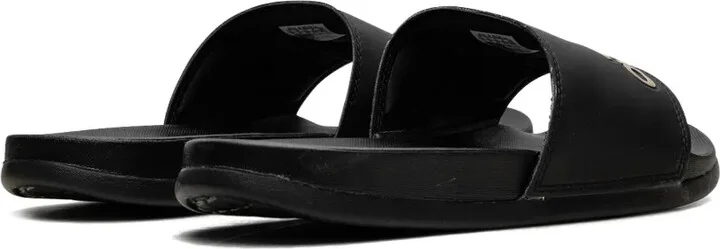 Adilette Comfort "Core Black Gold Metallic" slides - Image 2