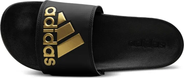 Adilette Comfort "Core Black Gold Metallic" slides - Image 3