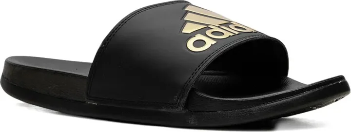 Adilette Comfort "Core Black Gold Metallic" slides - Image 4
