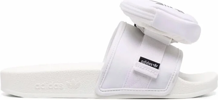 Adilette logo-strap slides
