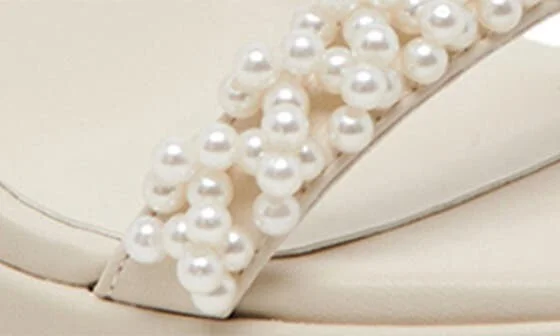 Adilyn Imitation Pearl Platform Sandal - Image 6