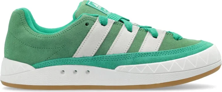 Adimatic leather lace-up sneakers