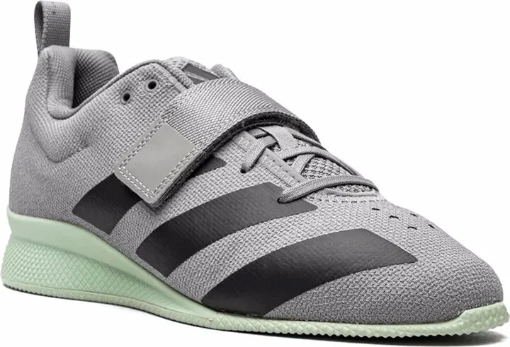 Adipower Weightlifting 2 "Grey Three/Core Black/Green TI" sneakers - Image 2