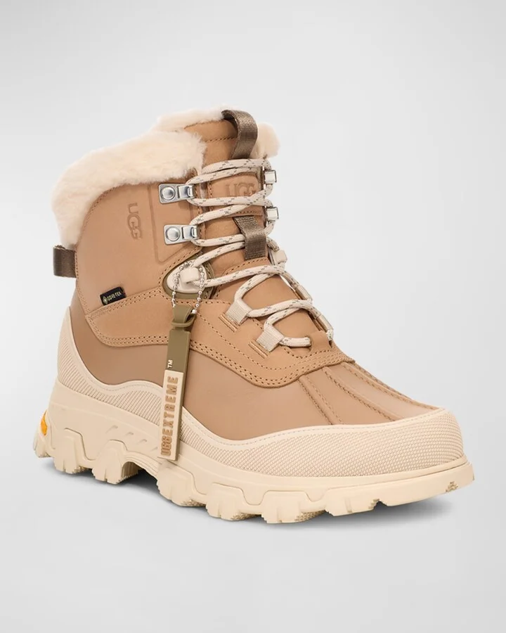 Adirondack Meridian Leather Shearling Hiker Boots - Image 3