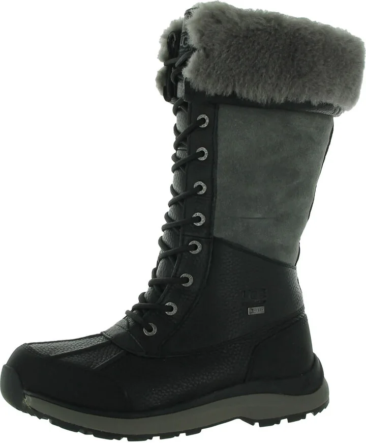 Adirondack Tall III Womens Leather Fur Mid-Calf Boots