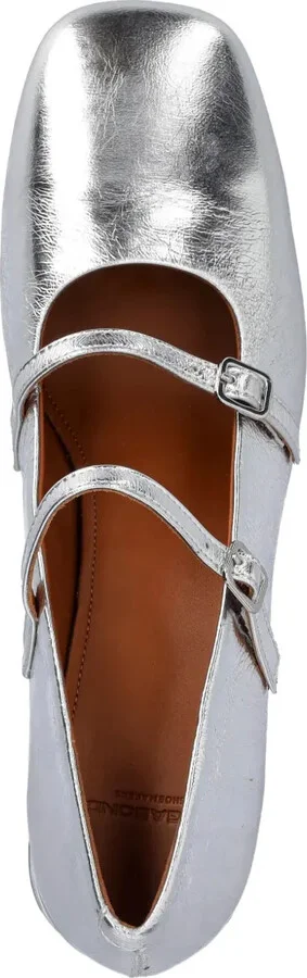 Adison double-buckle metallic leather pumps - Image 4